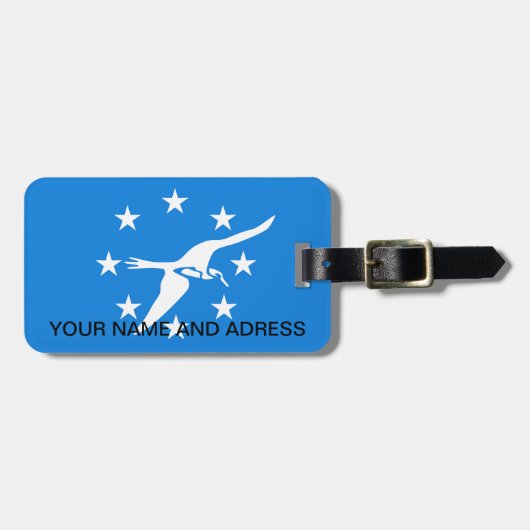 Bagagelabel met Vlag van Corpus Christi City, Vere (Voorkant horizontaal)