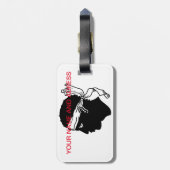 Bagagelabel met vlag van Corsica (Achterkant verticaal)