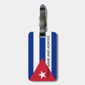 Bagagelabel met vlag van Cuba (Achterkant verticaal)