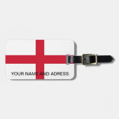 Bagagelabel met vlag van Engeland (Voorkant horizontaal)