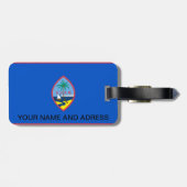 Bagagelabel met vlag van Guam, Verenigde Staten (Achterkant horizontaal)