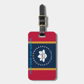 Bagagelabel met vlag van Mississippi (Voorkant verticaal)
