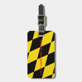 Bagagelabel met vlag van München, Duitsland (Voorkant verticaal)