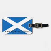 Bagagelabel met vlag van Schotland (Voorkant horizontaal)