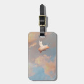 bagagelabel met vleugels (Voorkant verticaal)