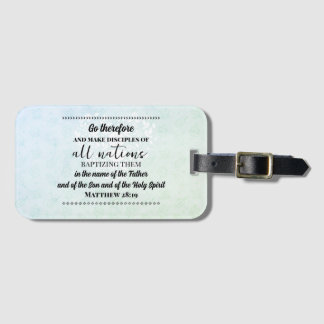 Bagagelabel Mission Trip Bijbelvers