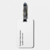 Bagagelabel - modelvliegtuig (Achterkant verticaal)