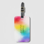 Bagagelabel Modern Trendy Colorful Design Sjabloon (Voorkant (verticaal))