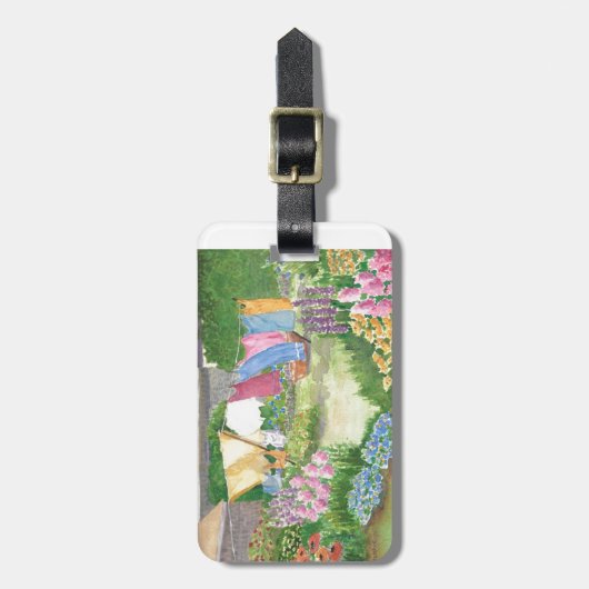 Bagagelabel = Monhegan Island Kathy's Laundry (Voorkant verticaal)