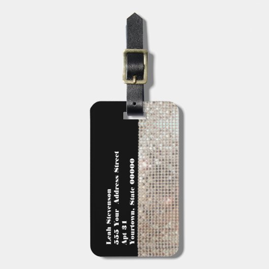 Bagagelabel mousserende harsen (Voorkant verticaal)