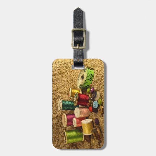 Bagagelabel naaibenodigdheden (Voorkant verticaal)