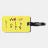 Bagagelabel, naar MAMA waar ik van hou! Bagagelabel (Achterkant horizontaal)