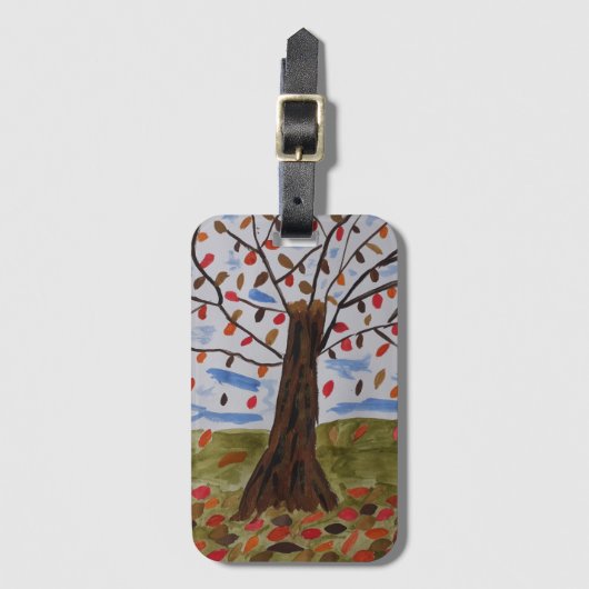 Bagagelabel najaarbomen (Voorkant (verticaal))