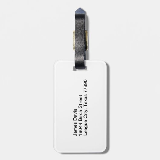 Bagagelabel Nautilus (Achterkant verticaal)