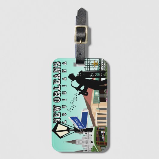 Bagagelabel New Orleans (Voorkant (verticaal))