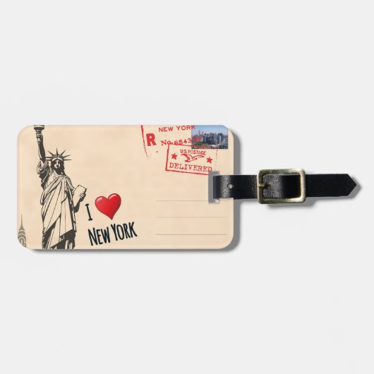 Bagagelabel New York (Voorkant horizontaal)