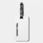 bagagelabel Newfoundland Dog (Achterkant verticaal)