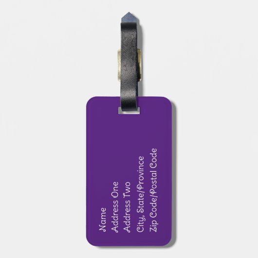 Bagagelabel Noordelijke Lichten (Achterkant verticaal)