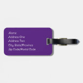 Bagagelabel Noordelijke Lichten (Achterkant horizontaal)