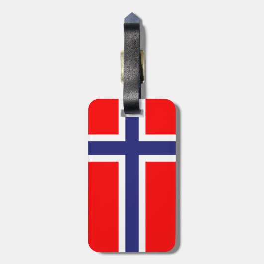 Bagagelabel Noorwegen (Achterkant verticaal)