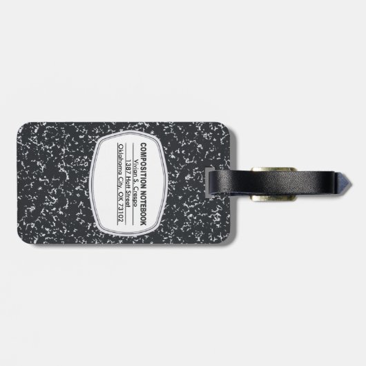  Bagagelabel Notitieboek (Achterkant horizontaal)