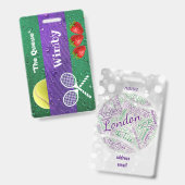 bagagelabel of badge (Voor- en achterkant)