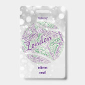 bagagelabel of badge (Achterkant)