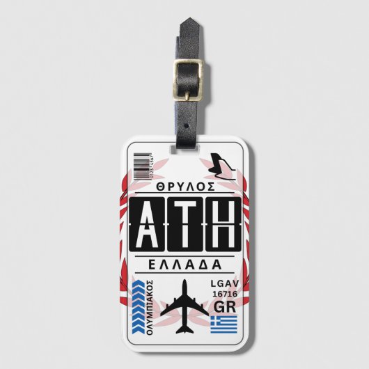 Bagagelabel Olympiacos (Voorkant (verticaal))