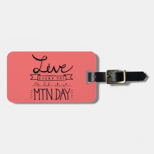 Bagagelabel op de Berg Dag (Voorkant horizontaal)