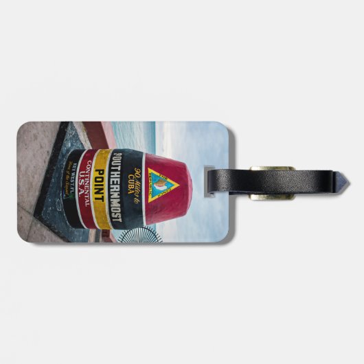 Bagagelabel op het meest zuidelijke punt (Achterkant horizontaal)