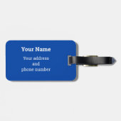 Bagagelabel op reiszomerstrand (Achterkant horizontaal)