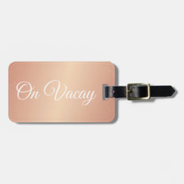 bagagelabel - op Vacay Roos Gold Confetti