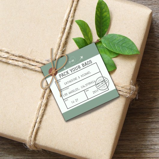Bagagelabel Opslaan Datum Bedankjes Labels