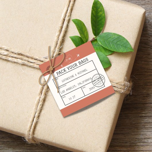 Bagagelabel Opslaan Datum Bedankjes Labels