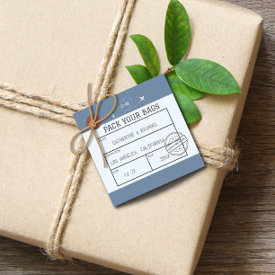 Bagagelabel Opslaan Datum Bedankjes Labels