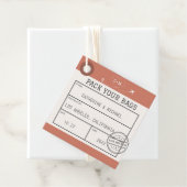 Bagagelabel Opslaan Datum Bedankjes Labels (In situ)