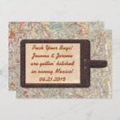 bagagelabel Opslaan Datum Save The Date (Voorkant / Achterkant)