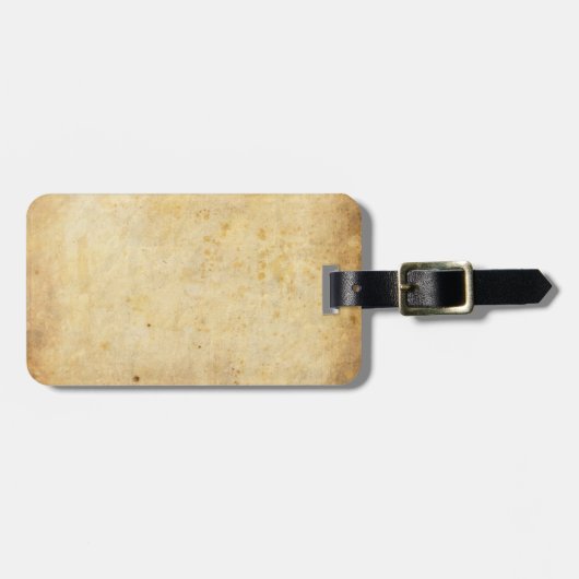 Bagagelabel oud papier (Voorkant horizontaal)