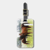 Bagagelabel/paarden Bagagelabel (Voorkant verticaal)