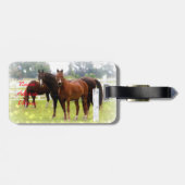 Bagagelabel/paarden Bagagelabel (Achterkant horizontaal)
