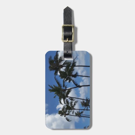 Bagagelabel palmbomen (Voorkant verticaal)