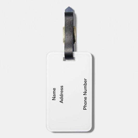 Bagagelabel palmbomen (Achterkant verticaal)