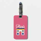 Bagagelabel Parijs (Achterkant verticaal)