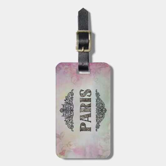 Bagagelabel Parijs (Voorkant verticaal)