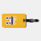 Bagagelabel Parijs (Achterkant horizontaal)