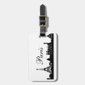 bagagelabel "Parijs" (Voorkant verticaal)