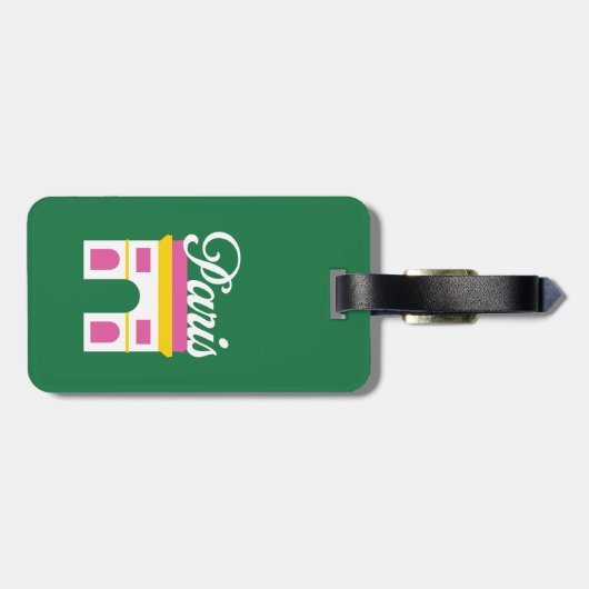 Bagagelabel Parijs (Achterkant horizontaal)