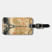 bagagelabel, parijs, vintage, eiffeltoren bagagelabel (Voorkant horizontaal)