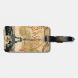 bagagelabel, parijs, vintage, eiffeltoren bagagelabel