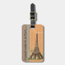 Bagagelabel Paris Bag